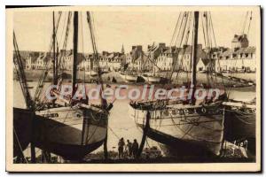 Postcard Old Camaret The Port Seen From Furrow