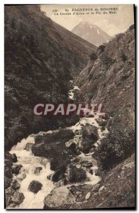 Old Postcard Bagneres De Bigorre Le Goulet d & # 39Arize And The Pic Du Midi