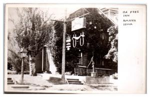 1949 RPPC Ox Yoke Inn, Amana, IA Postcard