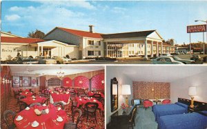 Newport News Virginia 1960-70s Postcard The Ramada Inn Motel Multiview Room