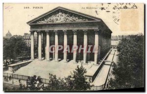 Old Postcard Paris La Madeleine