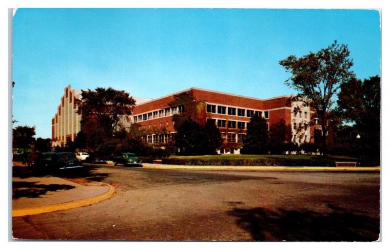 1950s/60s Purdue University Fieldhouse and Gymnasium, Lafayette, IN Postcard