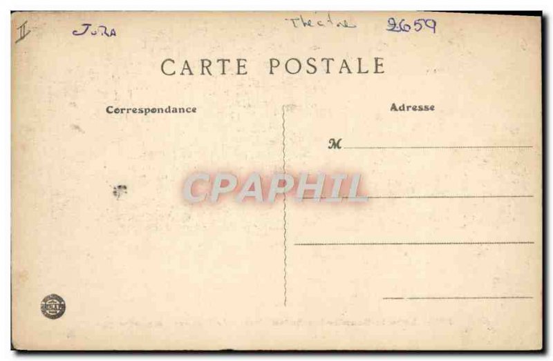 Old Postcard The Theater Lons le Saulnier