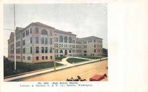 SEATTLE, Washington WA    HIGH SCHOOL    ca1900's UDB Postcard