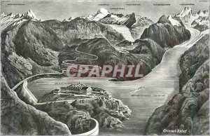 Postcard Modern Grimsel Relief