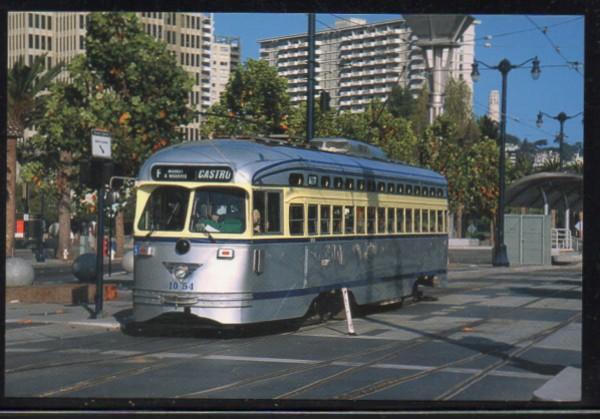 San Francisco CA SEPTA PCC car  on Embarcadero PC unused