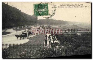 Postcard Old St Germain en Laye The terrace view from the Pavillon Henri IV