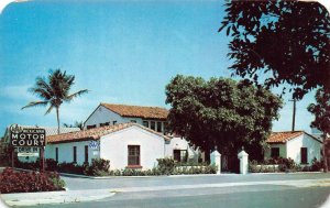 WEST PALM BEACH, Florida FL  MEXICANA MOTOR COURT MOTEL  Roadside  1951 Postcard