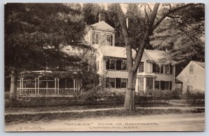 Wayside Home Of Hawthorne Concord Massachusetts Antique RPPC Real Photo Postcard