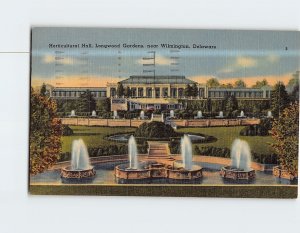 Postcard Horticultural Hall Longwood Gardens Wilmington Delaware USA