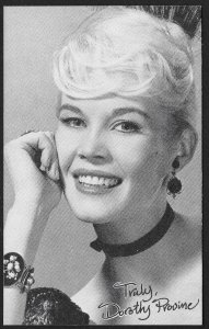 ARCADE CARD Actress Dorothy Provine c1960s