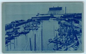 GALVESTON, Texas TX ~ Fishing Shrimp Boats MOSQUITO FLEET ca 1910s  Postcard