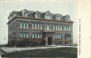 Aberdeen South Dakota~8 Dormers~Northern Normal School~1910 Postcard