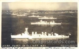 Fleet in Elliot Bay Military Ship Unused 