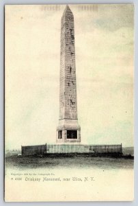 Utica New York~Oriskany Monument~Obelisk~Wrought-Iron Fence~c1905 Rotograph PC