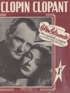 Clopin Clopant Golden Salamander 1940s Sheet Music