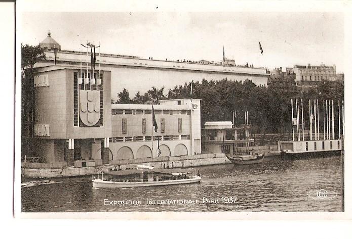 Postal 022386 : Exposition Internationale Paris 1937, le pavillon du portugal