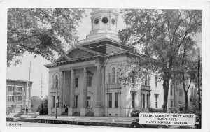 J53/ Hawkinsville Georgia Postcard c1940s Pulaski County Court House 39