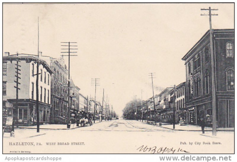 Pennsylvania Hazleton West Broad Street 1906 Tucks