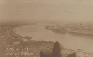Coln AM Rhein Blick Auf Mulheim Antique German Postcard