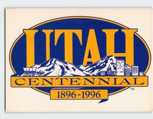 Postcard Utah Centennial 1896~1996, Utah