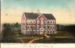 View of Luther Academy, Wahoo NE c1910 Vintage Postcard M50