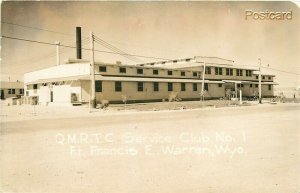 WY, Francis E. Warren Air Force Base, Wyoming, Q.M.R.T.C. Service Club, RPPC