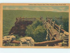 Unused Linen PARK SCENE Morgantown West Virginia WV hk6339