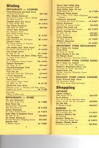 Visitors and Shoppers Guide to Hamilton Ontario, 1966. Many Intersting Lists