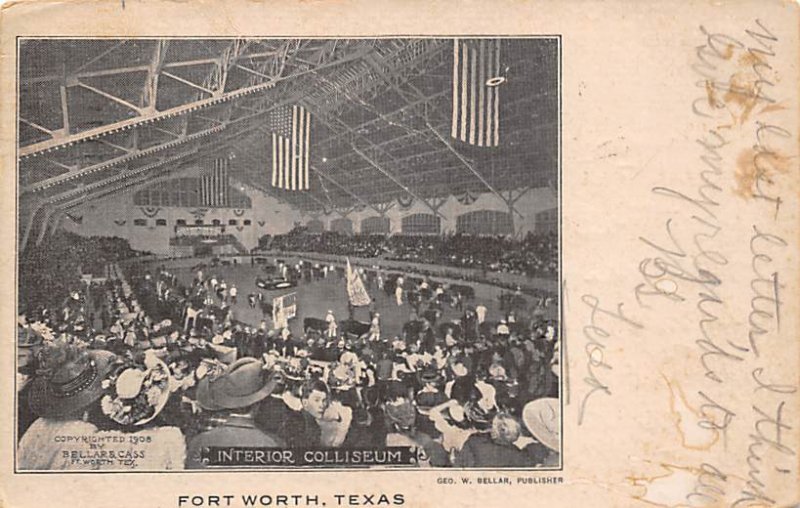 Interior Colliseum - Fort Worth, Texas TX  