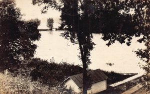 J88/ Columbia City Indiana RPPC Postcard c1910 Lake View Boat Dock  96