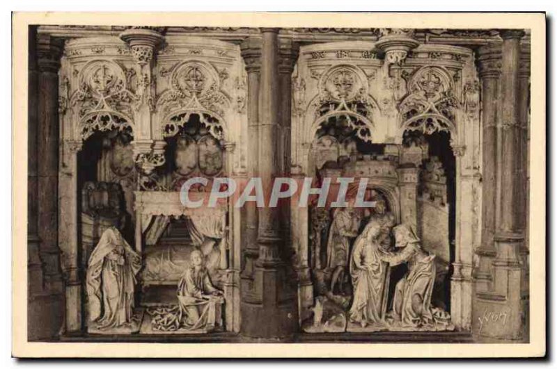 Postcard Former Figures of the Chapel of the Virgin Annunciation and the Visi...