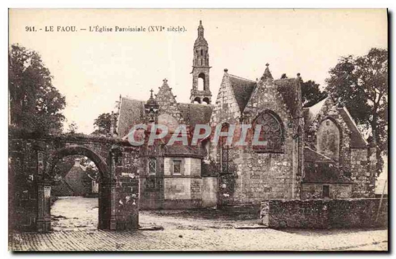 Postcard The Old Parish Church Faou