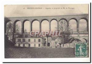 Arcueil Cachan Old Postcard Aqueduct and M property of Provigny