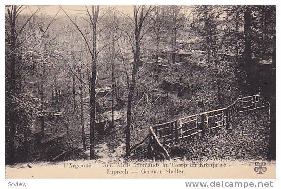 L'Argonne, Camp Du Kronprinz, German Shelter, Germany, 1910-1920s