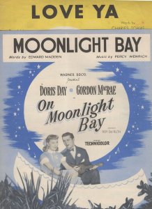 Moonlight Bay & Love Ya From Film 2x Doris Day Sheet Music