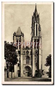 Senlis Old Postcard The Cathedral West Portal