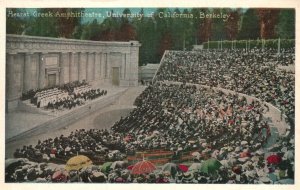 Vintage Postcard 1920's Hearst Greek Amphitheatre University California Berkeley