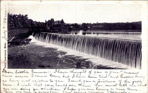 View of the Falls, Lawrence MA c1903 Undivided Back Vintage Postcard P67