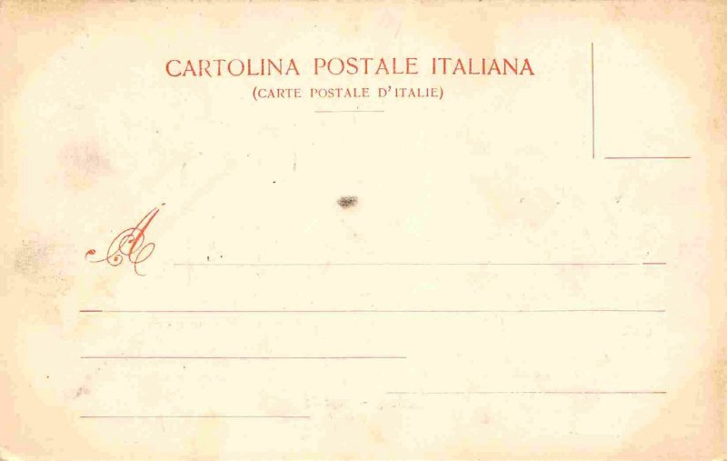 Goatherds Goats Naples Italy 1905c postcard