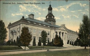 Port Deposit Maryland MD Tome School Memorial Hall c1910 Vintage Postcard