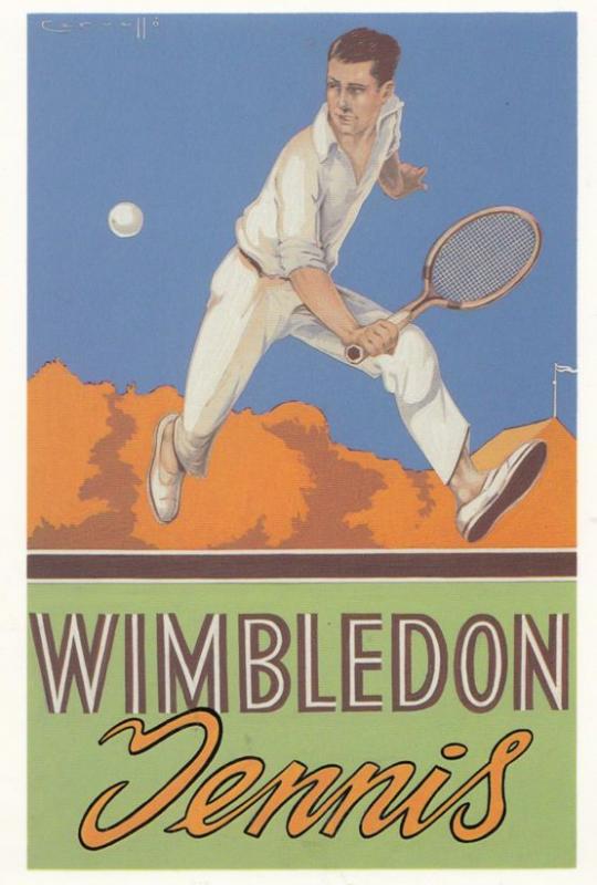 Wimbedon Championship London Poster Advertising Mayfair Postcard