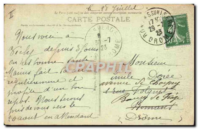 Old Postcard Vichy Golf