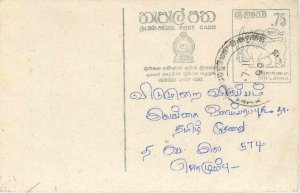 Entier Postal Stationery Postal Sri Lanka Ceylon Lion