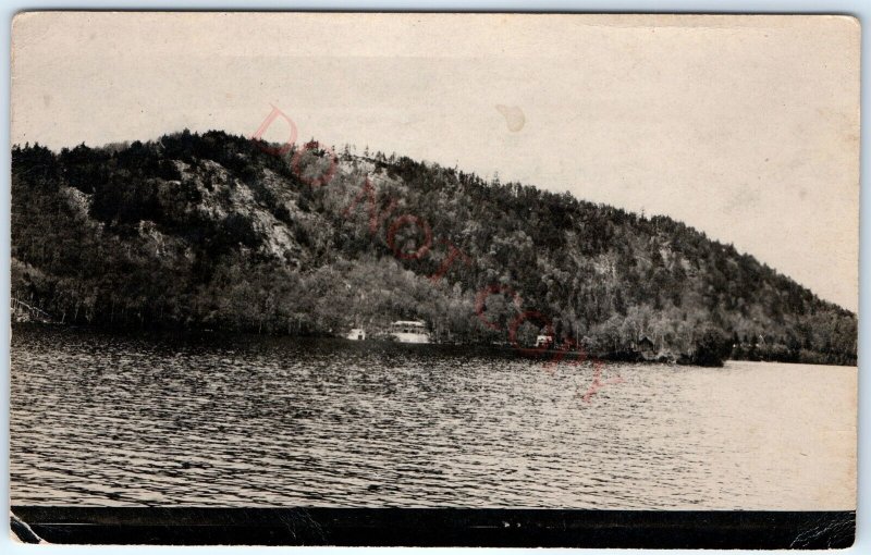 c1910s Enchanting Lakeside Haven RPPC Camping Lodge Cabin Refuge Real Photo A143