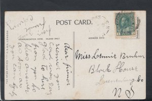 Family History Postcard - Bruhm - Block House, Lunenburg, Nova Scotia RF2279