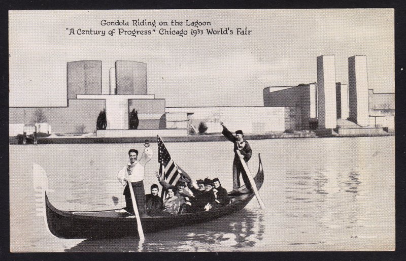 Chicago World's Fair 1933 - Gondola Riding on the Lagoon