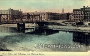 Post Office and Library - Des Moines, Iowa IA