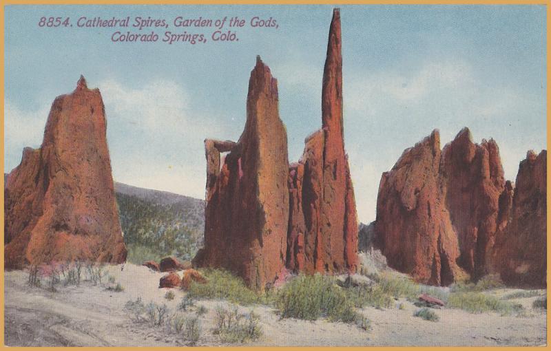 Colorado Springs, CO., Cathedral Spires, Garden of the Gods