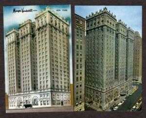 NEW YORK CITY NYC Lot Manger Vanderbilt Hotel Postcards